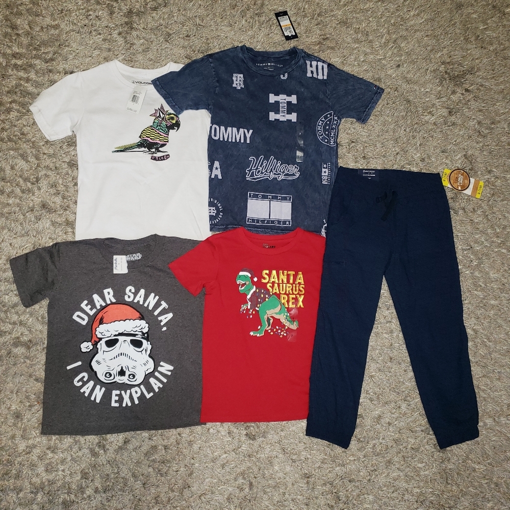 New Size 7 Boys Shirts & Pants x5